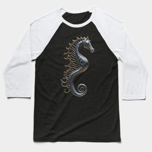 Metallic Seahorse Baseball T-Shirt